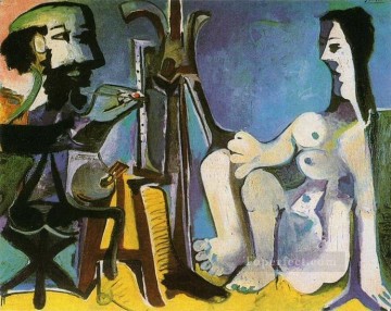 Desnudo Painting - El artista y su modelo 1926 Desnudo abstracto